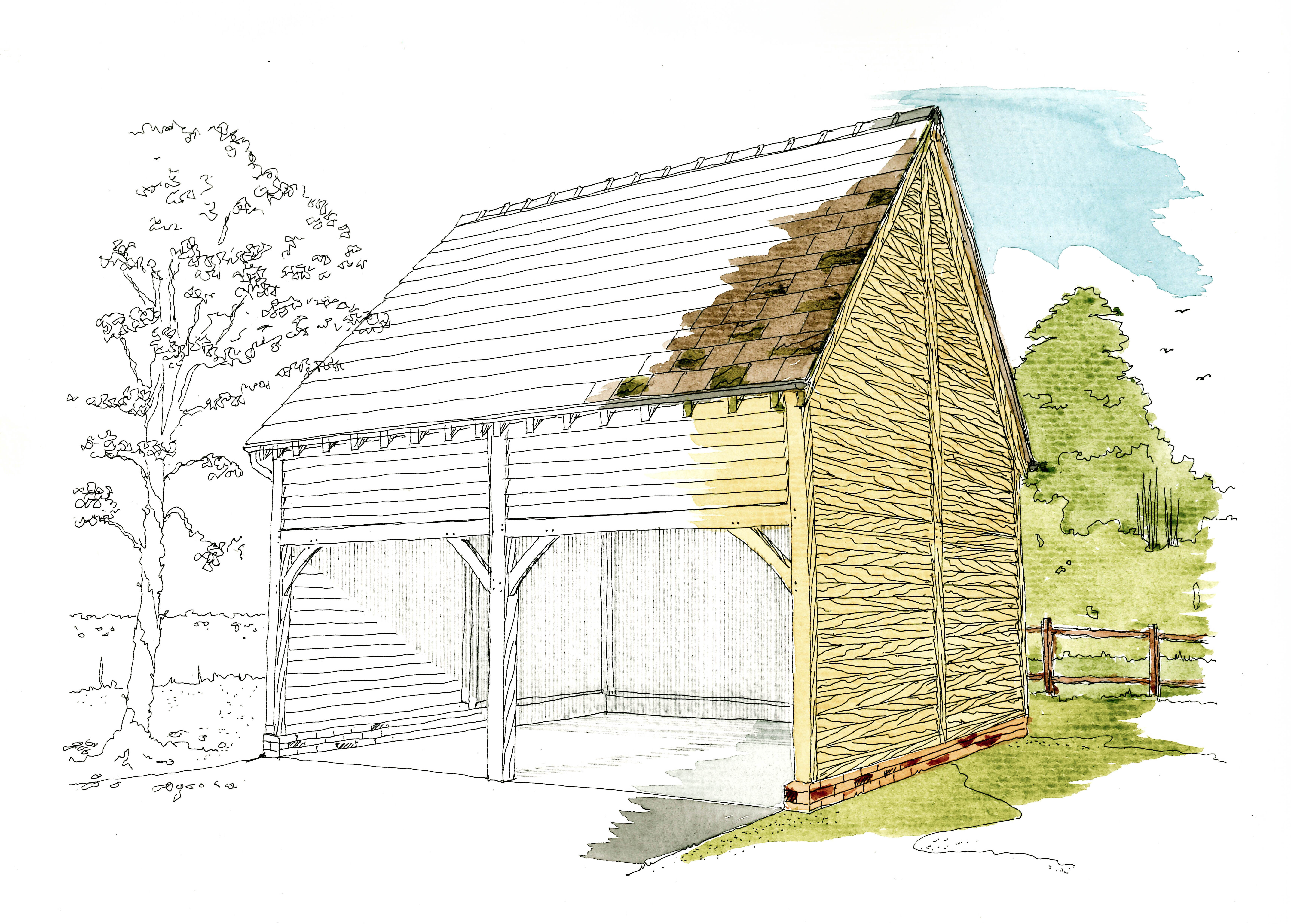 Saddle Roof with Upstands-2-2